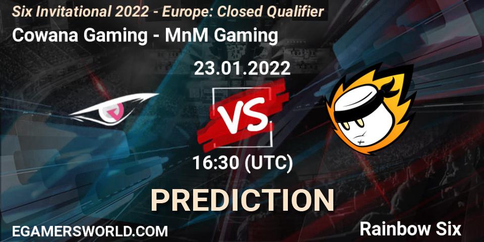 Cowana Gaming vs MnM Gaming: Betting TIp, Match Prediction. 23.01.22. Rainbow Six, Six Invitational 2022 - Europe: Closed Qualifier