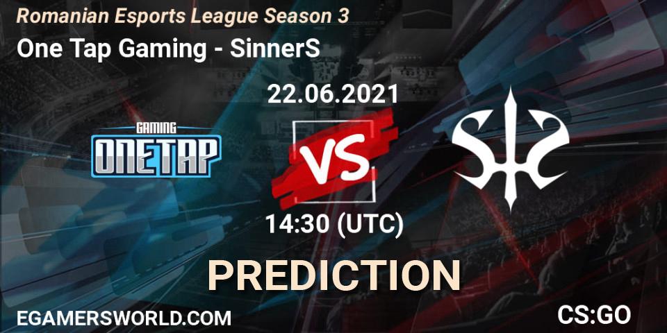 One Tap Gaming vs SinnerS: Betting TIp, Match Prediction. 22.06.21. CS2 (CS:GO), Romanian Esports League Season 3