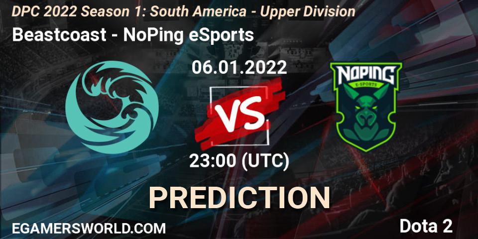 Beastcoast vs NoPing eSports: Betting TIp, Match Prediction. 06.01.2022 at 23:02. Dota 2, DPC 2022 Season 1: South America - Upper Division