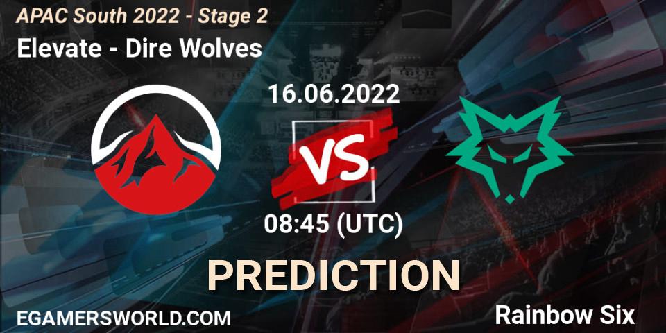 Elevate vs Dire Wolves: Betting TIp, Match Prediction. 16.06.2022 at 08:45. Rainbow Six, APAC South 2022 - Stage 2