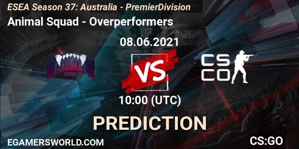 Animal Squad vs Overperformers: Betting TIp, Match Prediction. 08.06.21. CS2 (CS:GO), ESEA Season 37: Australia - Premier Division