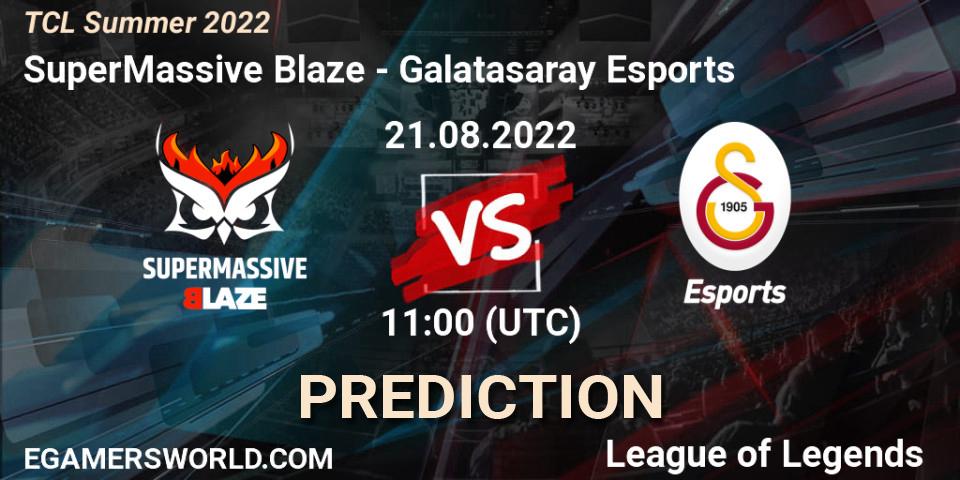SuperMassive Blaze vs Galatasaray Esports: Betting TIp, Match Prediction. 21.08.22. LoL, TCL Summer 2022