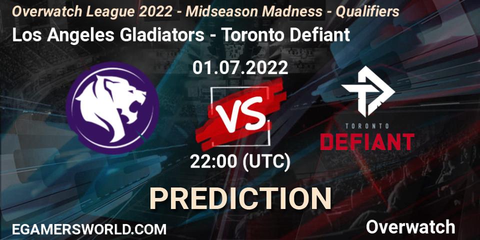 Los Angeles Gladiators vs Toronto Defiant: Betting TIp, Match Prediction. 01.07.22. Overwatch, Overwatch League 2022 - Midseason Madness - Qualifiers