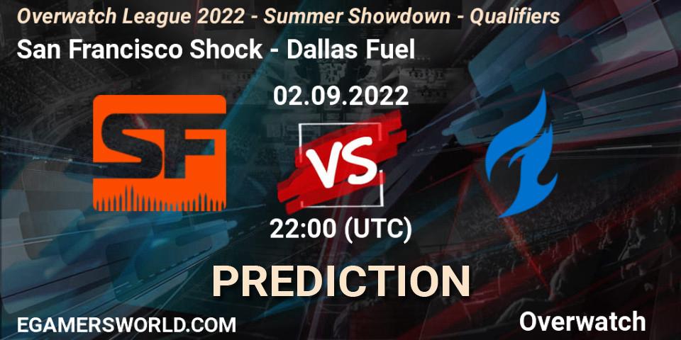 San Francisco Shock vs Dallas Fuel: Betting TIp, Match Prediction. 02.09.22. Overwatch, Overwatch League 2022 - Summer Showdown - Qualifiers