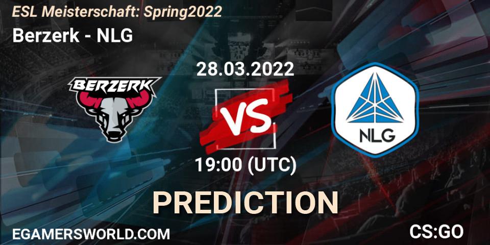 Berzerk vs NLG: Betting TIp, Match Prediction. 28.03.22. CS2 (CS:GO), ESL Meisterschaft: Spring 2022