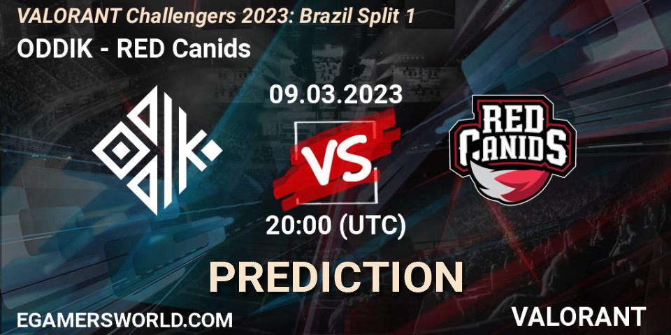 ODDIK vs RED Canids: Betting TIp, Match Prediction. 09.03.2023 at 20:15. VALORANT, VALORANT Challengers 2023: Brazil Split 1