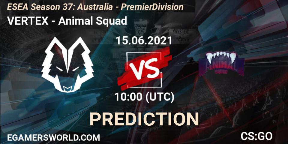 VERTEX vs Animal Squad: Betting TIp, Match Prediction. 15.06.21. CS2 (CS:GO), ESEA Season 37: Australia - Premier Division