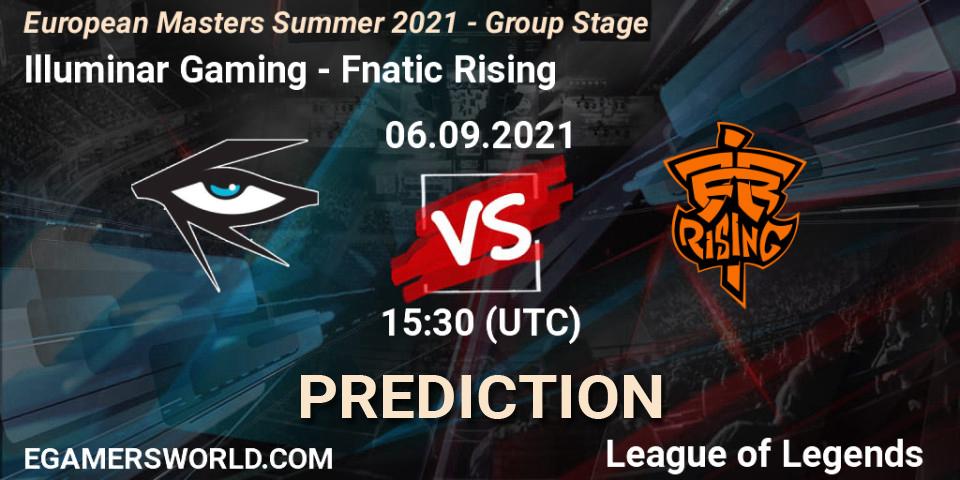 Illuminar Gaming vs Fnatic Rising: Betting TIp, Match Prediction. 06.09.21. LoL, European Masters Summer 2021 - Group Stage