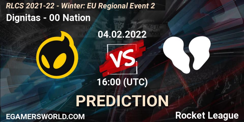 Dignitas vs 00 Nation: Betting TIp, Match Prediction. 04.02.2022 at 16:00. Rocket League, RLCS 2021-22 - Winter: EU Regional Event 2
