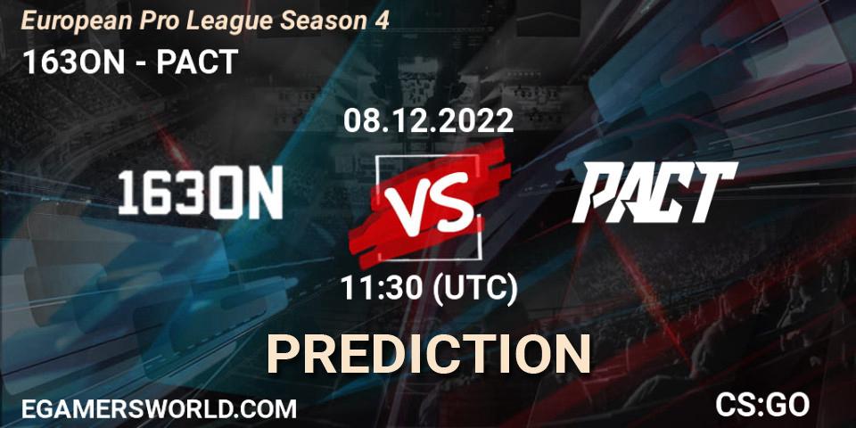 163ON vs PACT: Betting TIp, Match Prediction. 08.12.22. CS2 (CS:GO), European Pro League Season 4