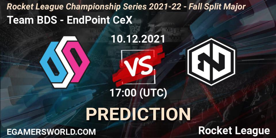 Team BDS vs EndPoint CeX: Betting TIp, Match Prediction. 10.12.2021 at 17:00. Rocket League, RLCS 2021-22 - Fall Split Major