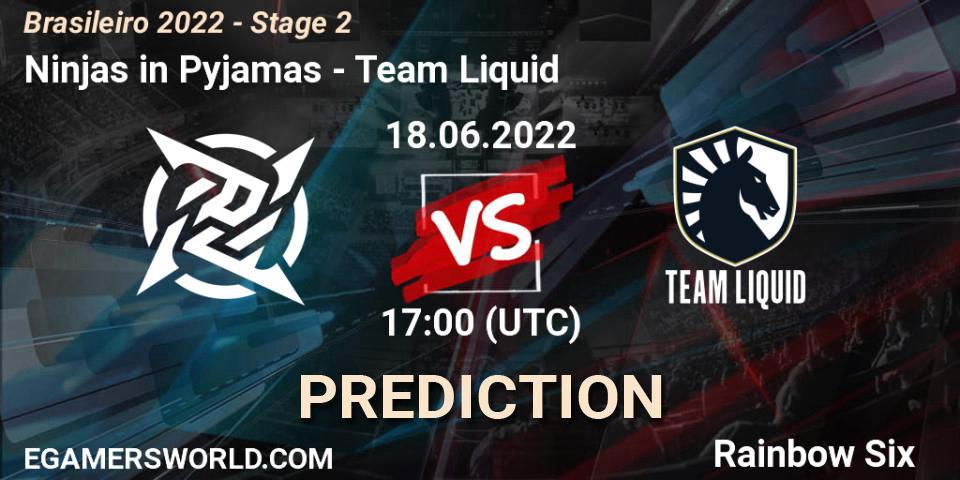 Ninjas in Pyjamas vs Team Liquid: Betting TIp, Match Prediction. 18.06.22. Rainbow Six, Brasileirão 2022 - Stage 2