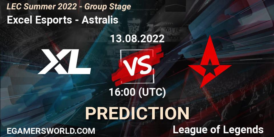 Excel Esports vs Astralis: Betting TIp, Match Prediction. 14.08.22. LoL, LEC Summer 2022 - Group Stage