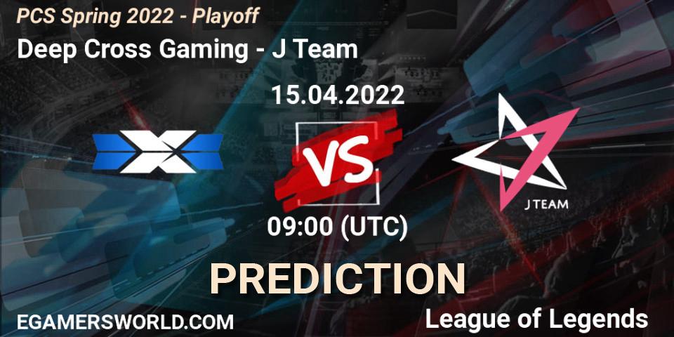Deep Cross Gaming vs J Team: Betting TIp, Match Prediction. 15.04.22. LoL, PCS Spring 2022 - Playoff