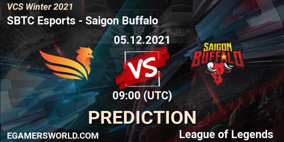 SBTC Esports vs Saigon Buffalo: Betting TIp, Match Prediction. 05.12.2021 at 09:00. LoL, VCS Winter 2021