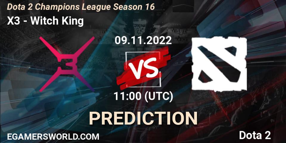 X3 vs Witch King: Betting TIp, Match Prediction. 09.11.2022 at 11:54. Dota 2, Dota 2 Champions League Season 16