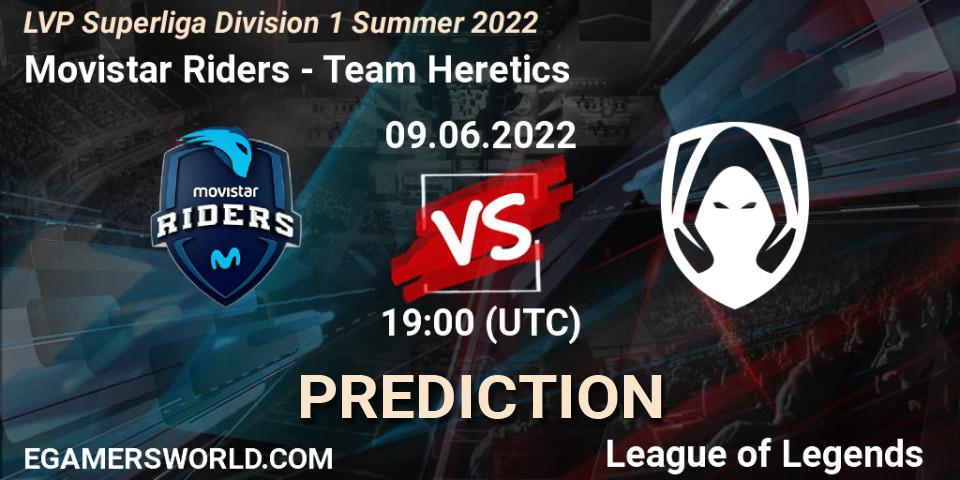 Movistar Riders vs Team Heretics: Betting TIp, Match Prediction. 09.06.22. LoL, LVP Superliga Division 1 Summer 2022