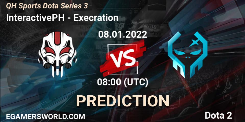 InteractivePH vs Execration: Betting TIp, Match Prediction. 06.01.22. Dota 2, QH Sports Dota Series 3