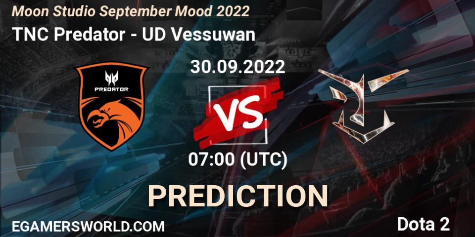 TNC Predator vs UD Vessuwan: Betting TIp, Match Prediction. 30.09.22. Dota 2, Moon Studio September Mood 2022