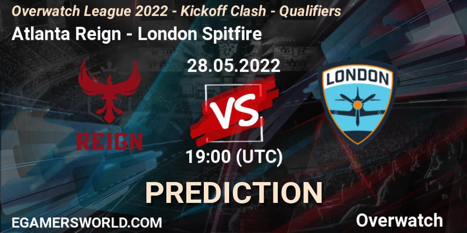 Atlanta Reign vs London Spitfire: Betting TIp, Match Prediction. 28.05.2022 at 19:00. Overwatch, Overwatch League 2022 - Kickoff Clash - Qualifiers