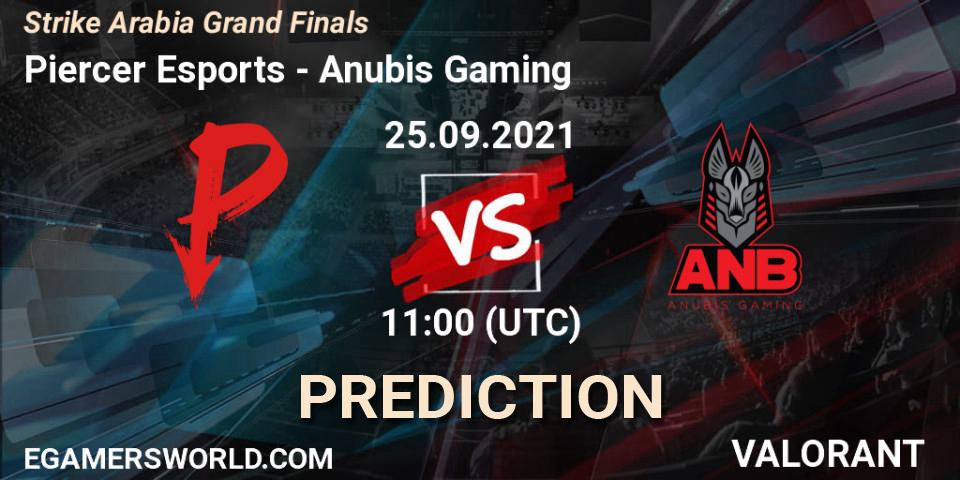 Piercer Esports vs Anubis Gaming: Betting TIp, Match Prediction. 25.09.2021 at 11:00. VALORANT, Strike Arabia Grand Finals