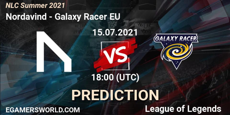 Nordavind vs Galaxy Racer EU: Betting TIp, Match Prediction. 15.07.2021 at 18:00. LoL, NLC Summer 2021
