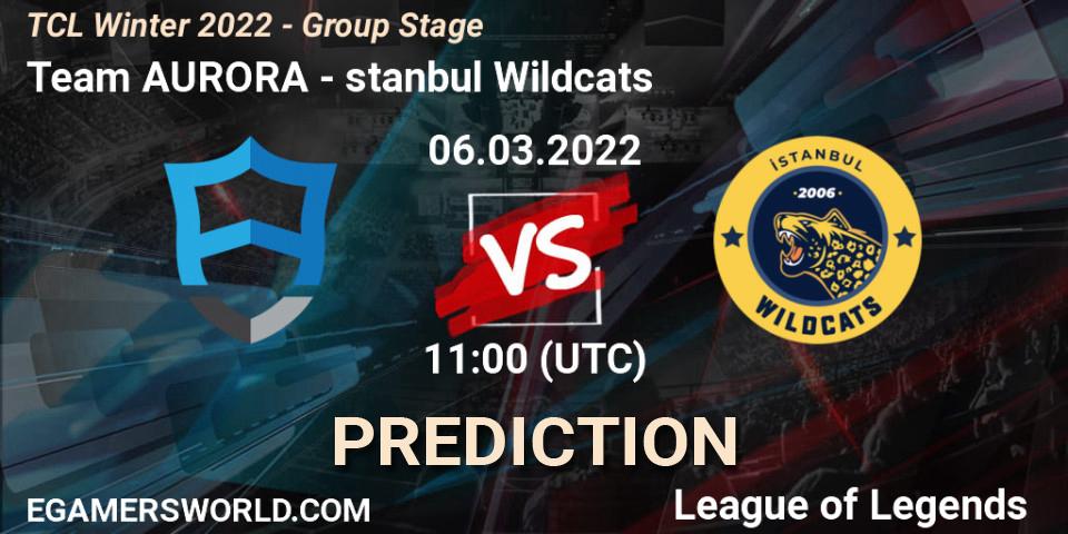 Team AURORA vs İstanbul Wildcats: Betting TIp, Match Prediction. 06.03.22. LoL, TCL Winter 2022 - Group Stage