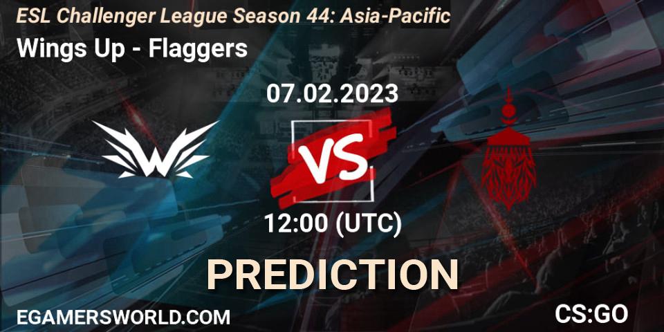 Wings Up vs Flaggers: Betting TIp, Match Prediction. 07.02.23. CS2 (CS:GO), ESL Challenger League Season 44: Asia-Pacific