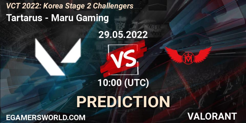 Tartarus vs Maru Gaming: Betting TIp, Match Prediction. 29.05.2022 at 10:00. VALORANT, VCT 2022: Korea Stage 2 Challengers