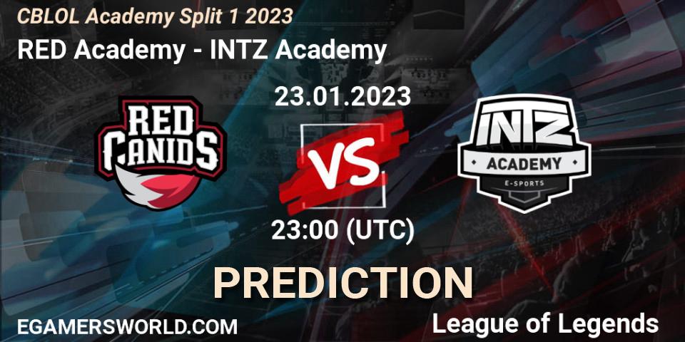 RED Academy vs INTZ Academy: Betting TIp, Match Prediction. 23.01.23. LoL, CBLOL Academy Split 1 2023