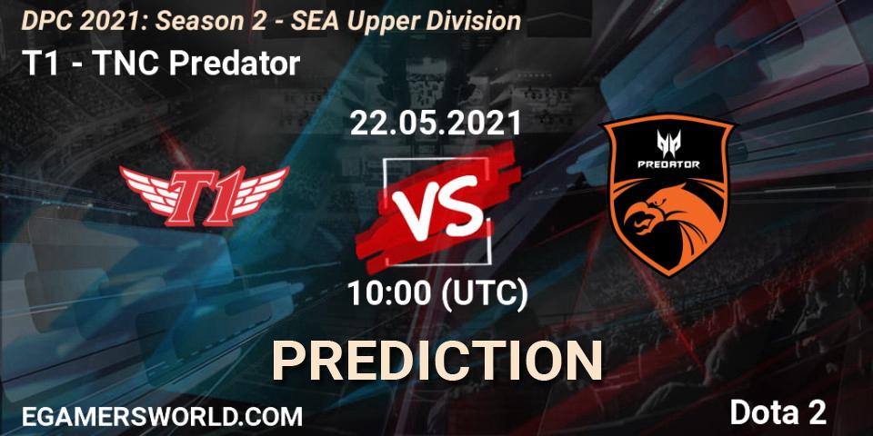 T1 vs TNC Predator: Betting TIp, Match Prediction. 22.05.2021 at 09:37. Dota 2, DPC 2021: Season 2 - SEA Upper Division
