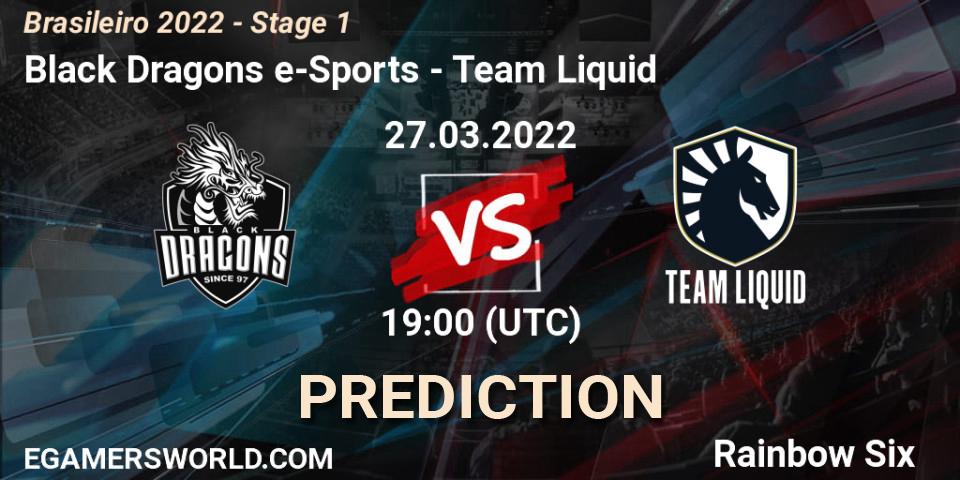 Black Dragons e-Sports vs Team Liquid: Betting TIp, Match Prediction. 27.03.22. Rainbow Six, Brasileirão 2022 - Stage 1