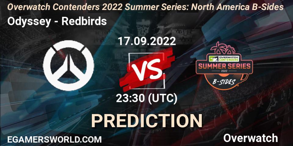 Odyssey vs Redbirds: Betting TIp, Match Prediction. 17.09.22. Overwatch, Overwatch Contenders 2022 Summer Series: North America B-Sides