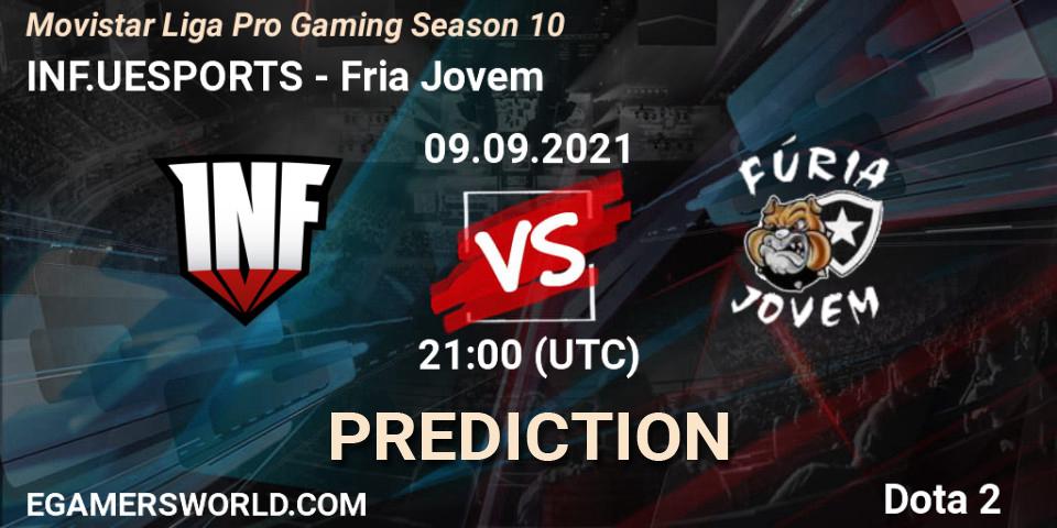 INF.UESPORTS vs Fúria Jovem: Betting TIp, Match Prediction. 09.09.2021 at 21:02. Dota 2, Movistar Liga Pro Gaming Season 10