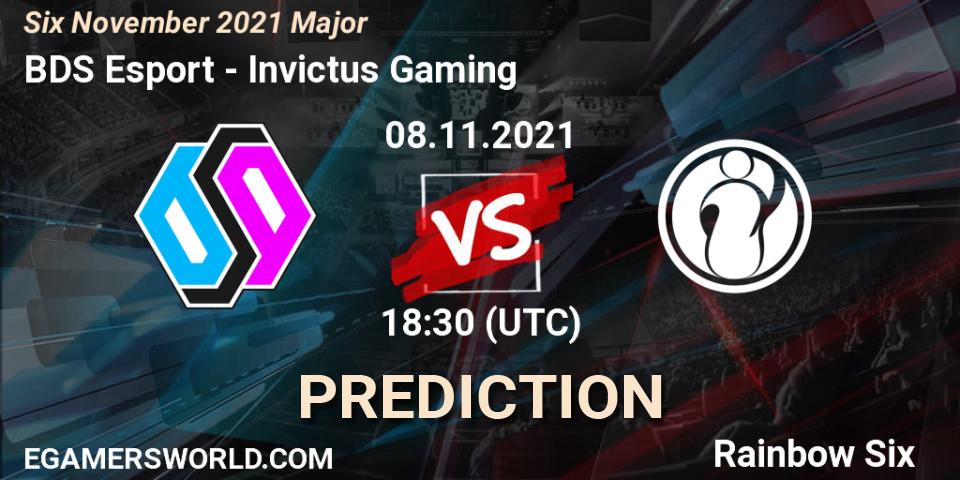 Invictus Gaming vs BDS Esport: Betting TIp, Match Prediction. 10.11.2021 at 12:00. Rainbow Six, Six Sweden Major 2021