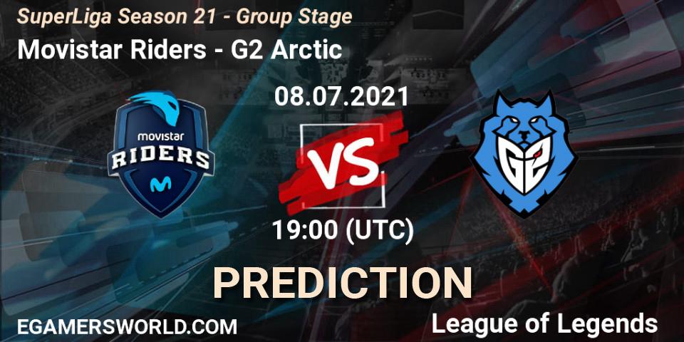 Movistar Riders vs G2 Arctic: Betting TIp, Match Prediction. 08.07.21. LoL, SuperLiga Season 21 - Group Stage 
