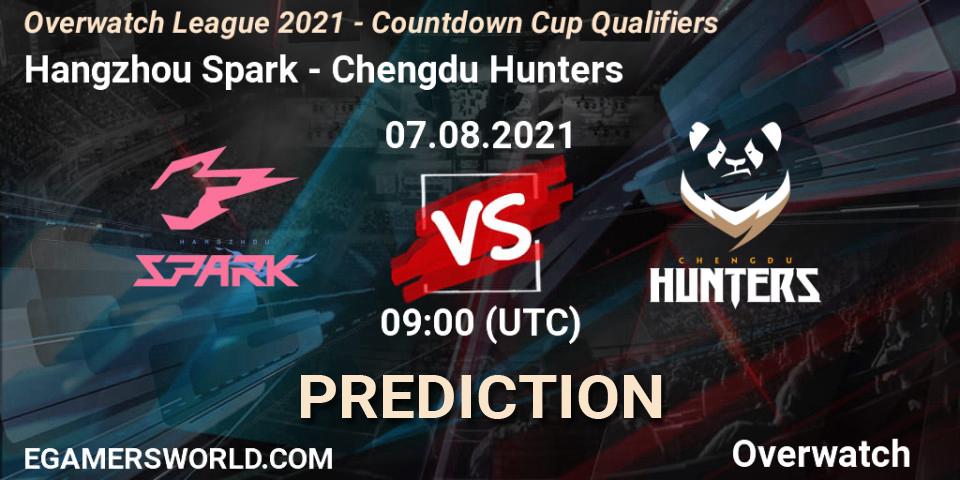 Hangzhou Spark vs Chengdu Hunters: Betting TIp, Match Prediction. 13.08.2021 at 09:00. Overwatch, Overwatch League 2021 - Countdown Cup Qualifiers