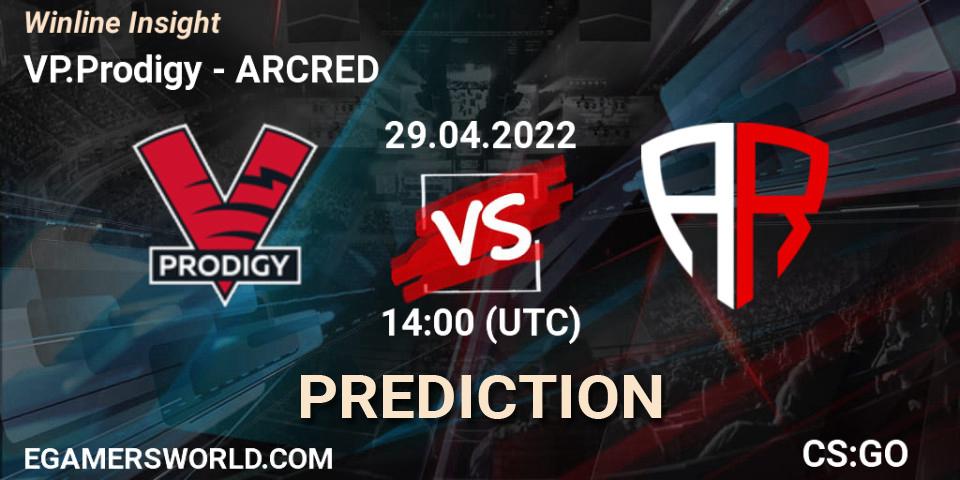 VP.Prodigy vs ARCRED: Betting TIp, Match Prediction. 29.04.2022 at 14:00. Counter-Strike (CS2), Winline Insight