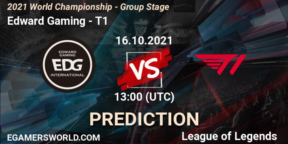 Edward Gaming vs T1: Betting TIp, Match Prediction. 16.10.21. LoL, 2021 World Championship - Group Stage