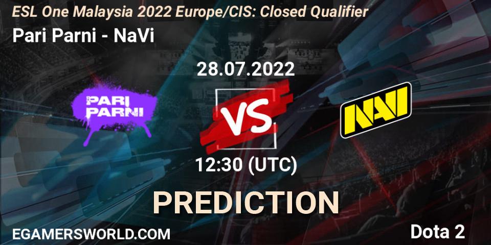 Pari Parni vs NaVi: Betting TIp, Match Prediction. 28.07.22. Dota 2, ESL One Malaysia 2022 Europe/CIS: Closed Qualifier