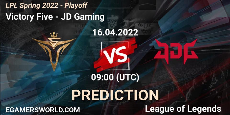 Victory Five vs JD Gaming: Betting TIp, Match Prediction. 16.04.22. LoL, LPL Spring 2022 - Playoff