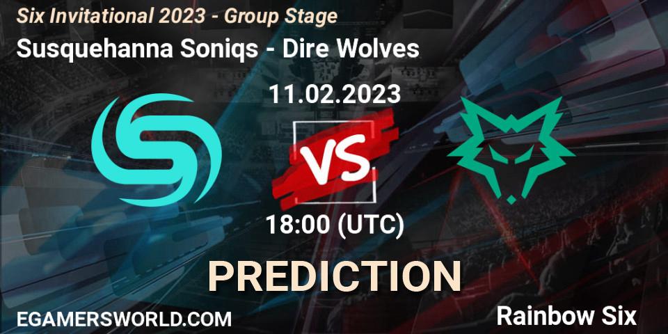 Susquehanna Soniqs vs Dire Wolves: Betting TIp, Match Prediction. 11.02.23. Rainbow Six, Six Invitational 2023 - Group Stage