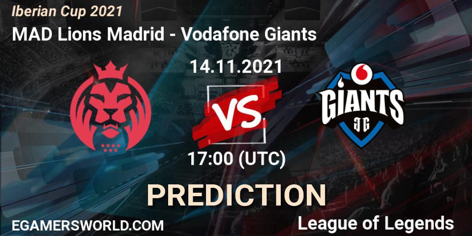 MAD Lions Madrid vs Vodafone Giants: Betting TIp, Match Prediction. 14.11.21. LoL, Iberian Cup 2021