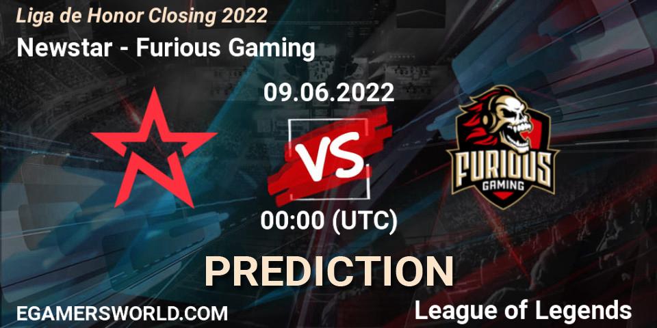 Newstar vs Furious Gaming: Betting TIp, Match Prediction. 09.06.2022 at 00:00. LoL, Liga de Honor Closing 2022