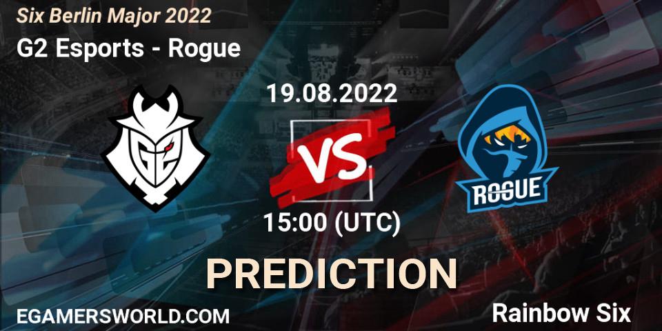 G2 Esports vs Rogue: Betting TIp, Match Prediction. 19.08.22. Rainbow Six, Six Berlin Major 2022