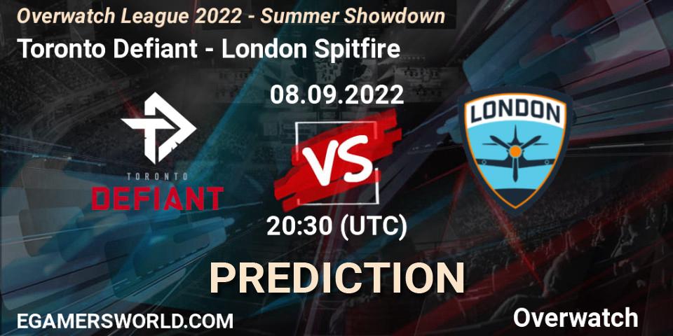 Toronto Defiant vs London Spitfire: Betting TIp, Match Prediction. 08.09.22. Overwatch, Overwatch League 2022 - Summer Showdown