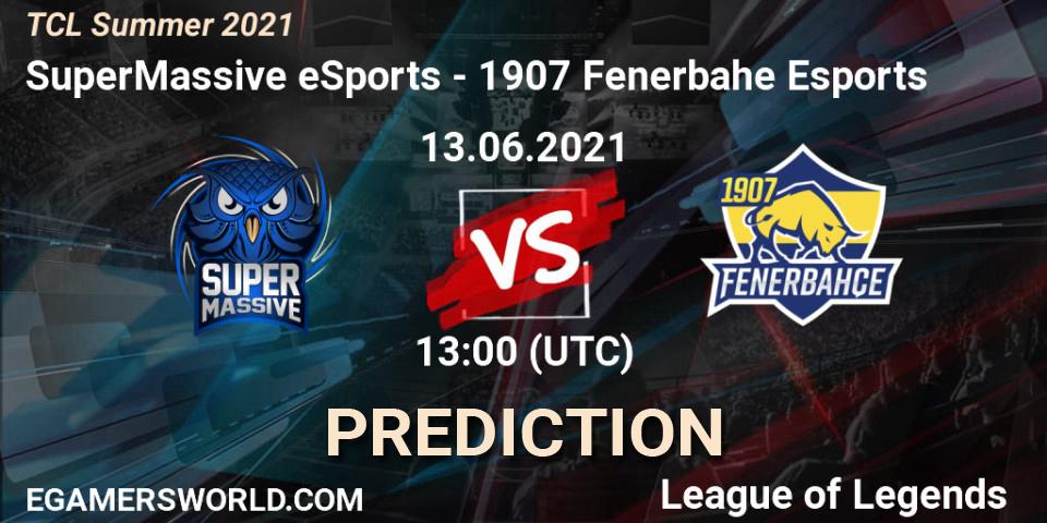 SuperMassive eSports vs 1907 Fenerbahçe Esports: Betting TIp, Match Prediction. 13.06.21. LoL, TCL Summer 2021