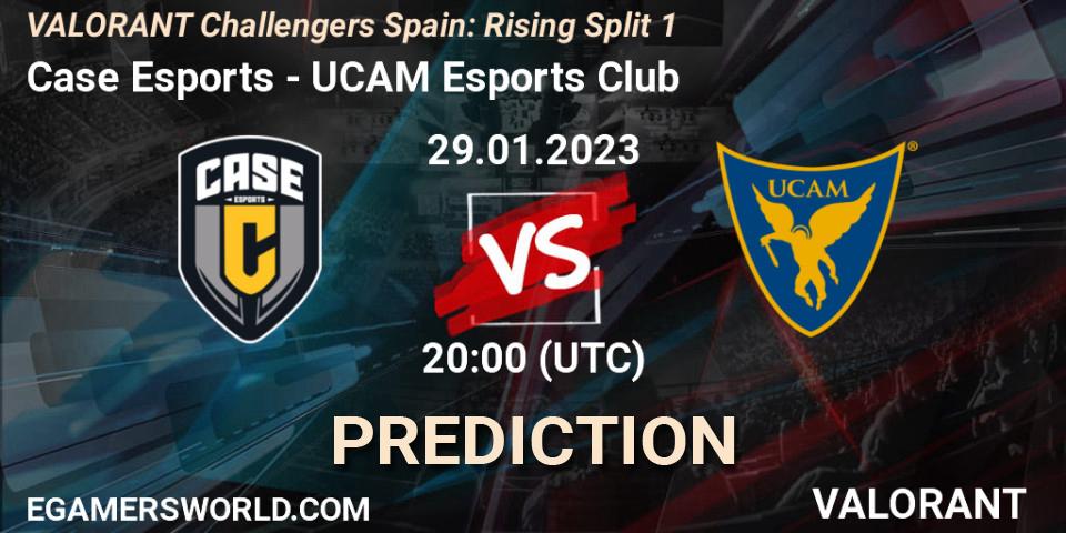 Case Esports vs UCAM Esports Club: Betting TIp, Match Prediction. 29.01.2023 at 20:30. VALORANT, VALORANT Challengers 2023 Spain: Rising Split 1