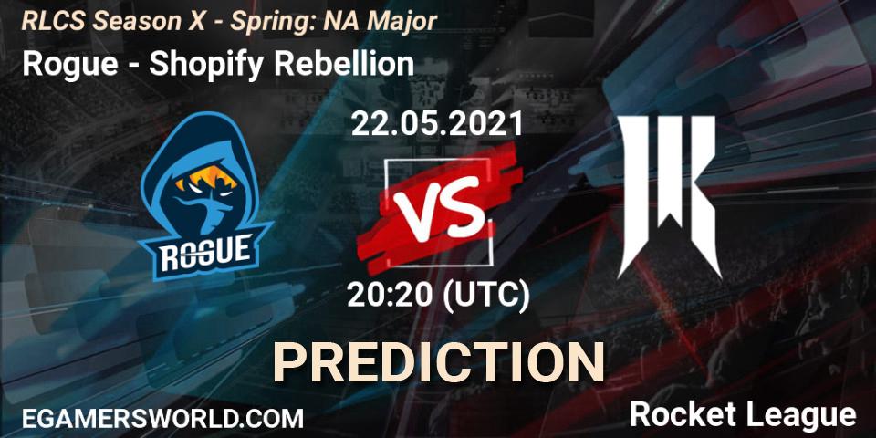 Rogue vs Shopify Rebellion: Betting TIp, Match Prediction. 22.05.21. Rocket League, RLCS Season X - Spring: NA Major
