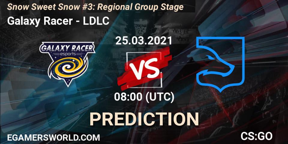 Galaxy Racer vs LDLC: Betting TIp, Match Prediction. 25.03.2021 at 08:00. Counter-Strike (CS2), Snow Sweet Snow #3: Regional Group Stage